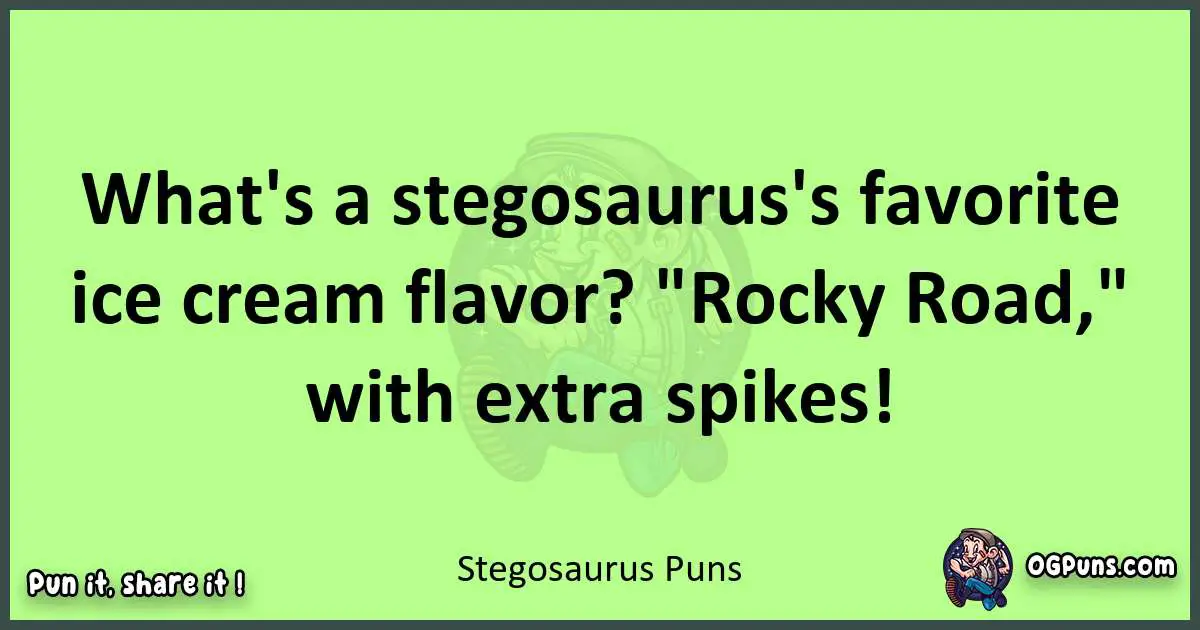 short Stegosaurus puns pun
