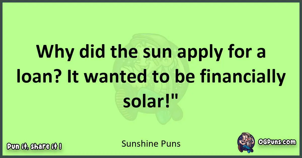 short Sunshine puns pun