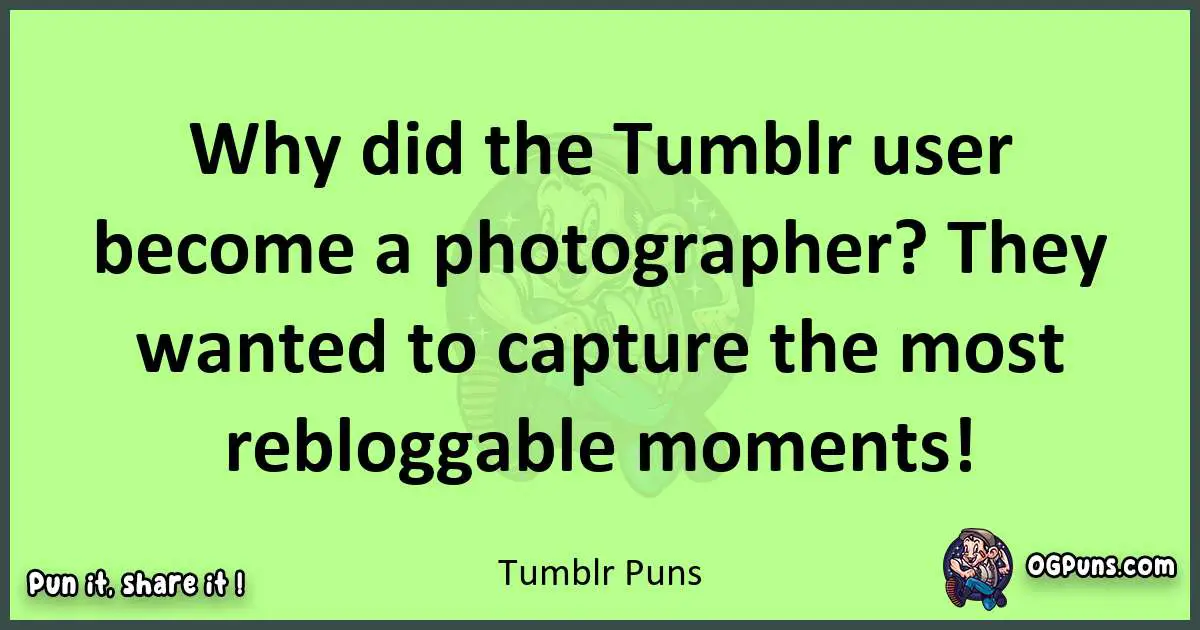 short Tumblr puns pun