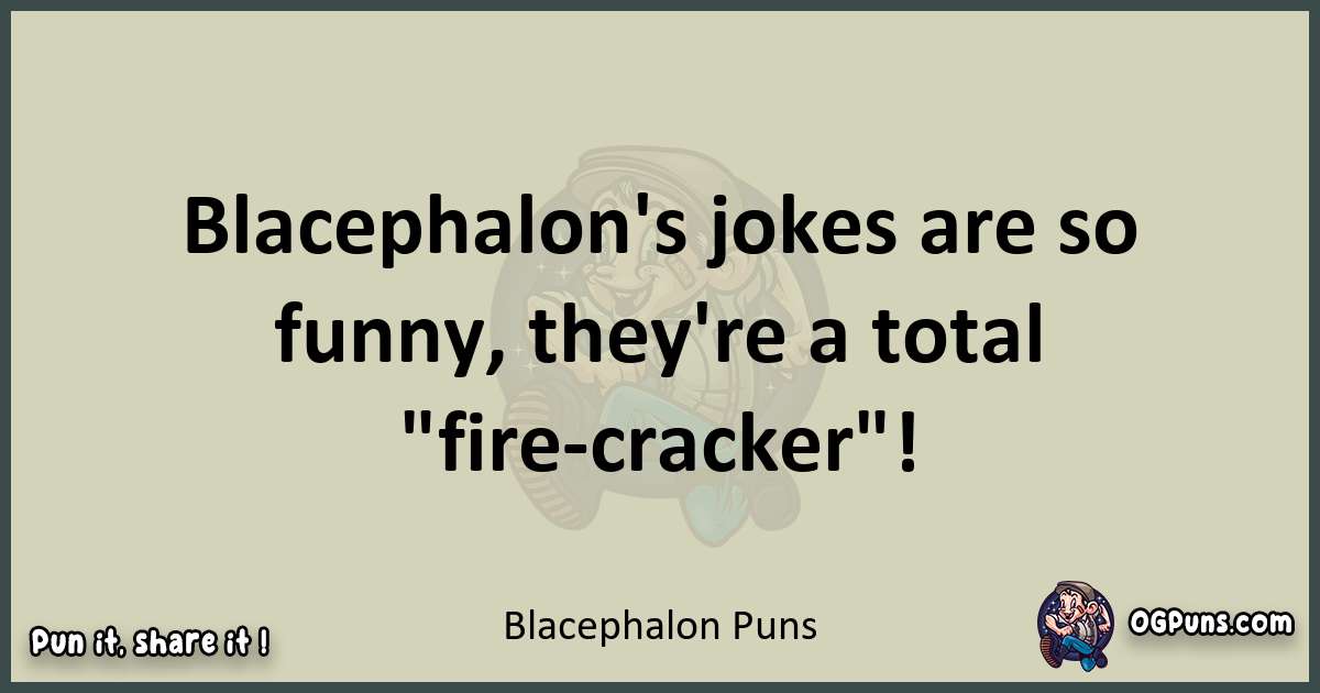 Blacephalon puns text wordplay