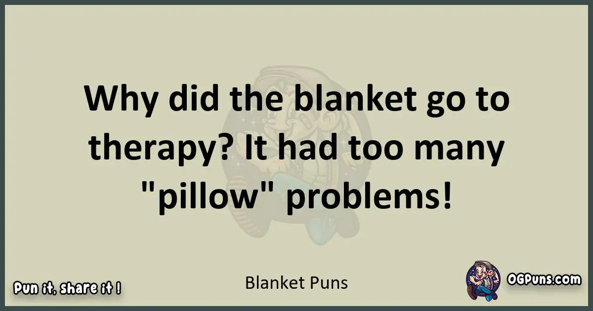 Blanket puns text wordplay