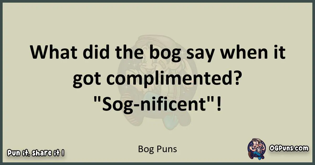 Bog puns text wordplay