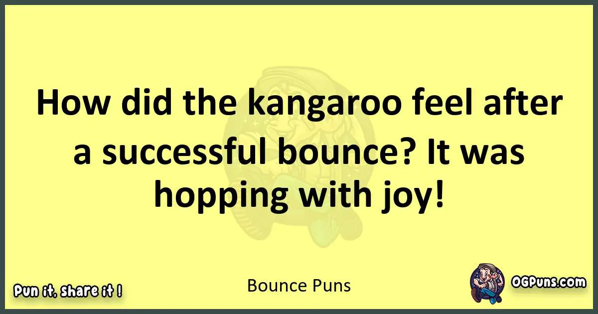 Bounce puns best worpdlay