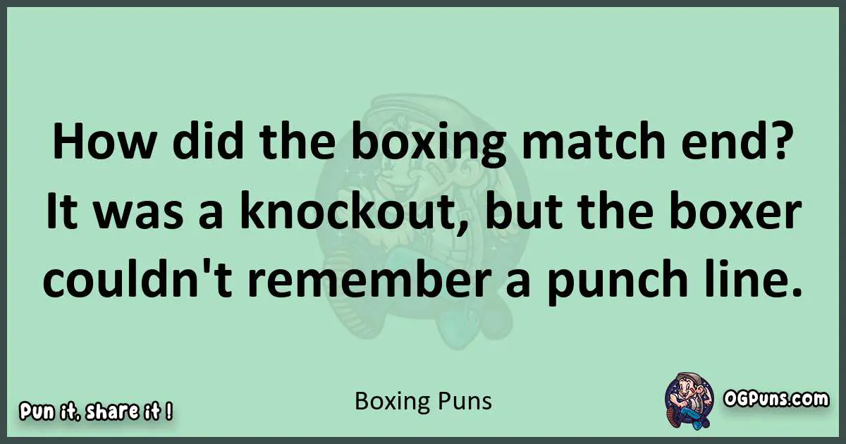 wordplay with Boxing puns