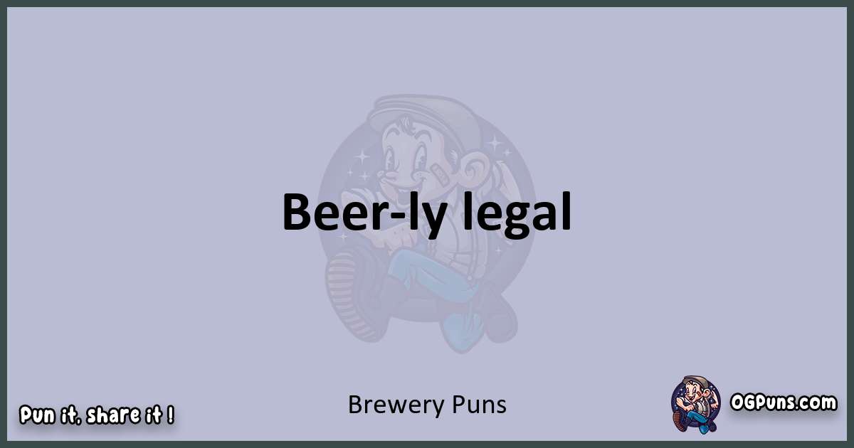 Textual pun with Brewery puns