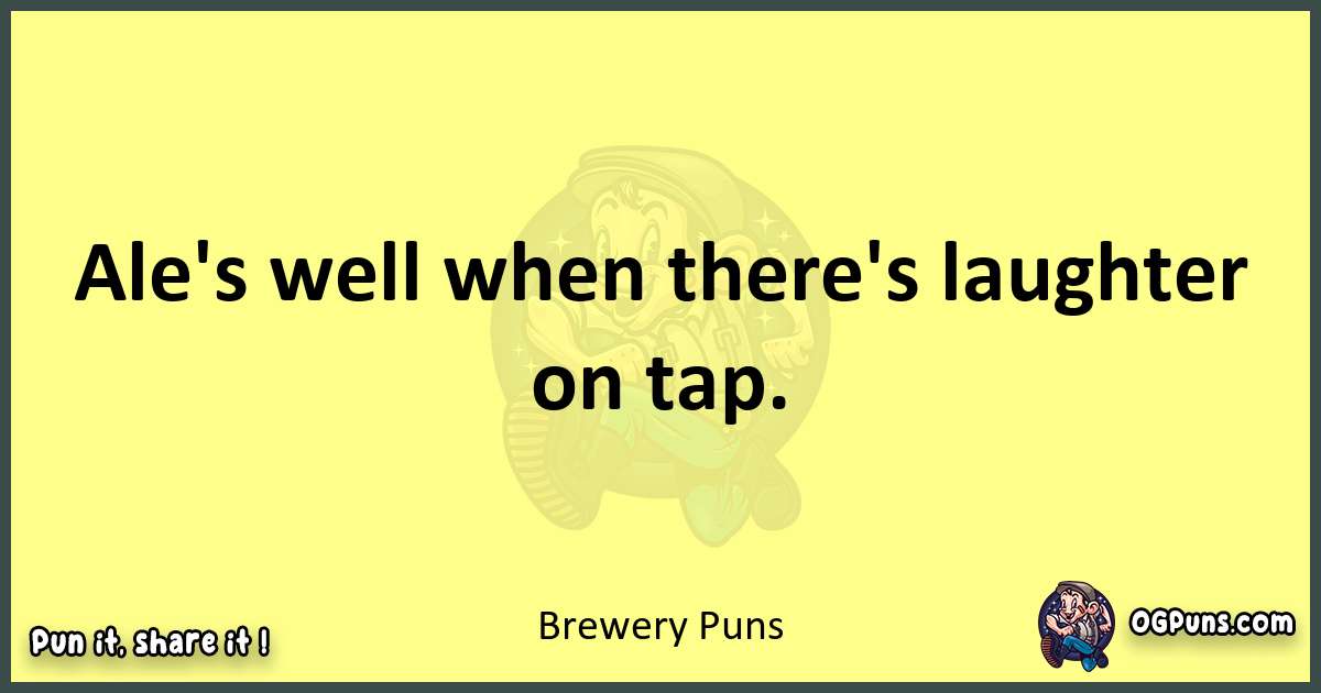 Brewery puns best worpdlay