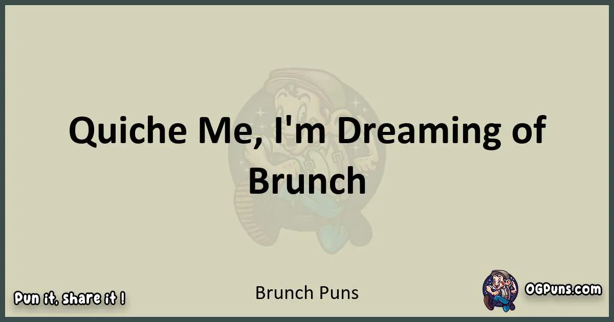 Brunch puns text wordplay