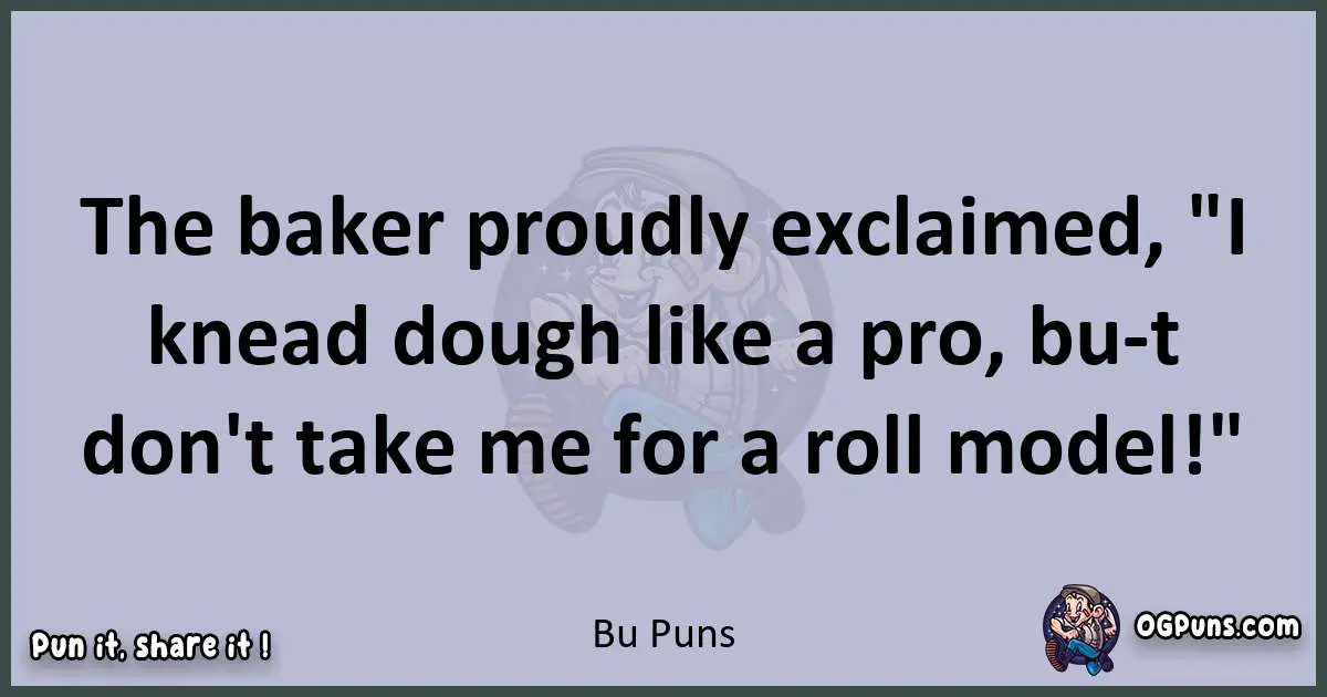 Textual pun with Bu puns