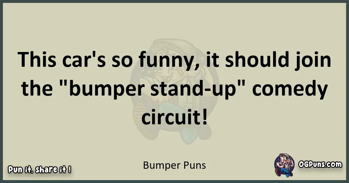 Bumper puns text wordplay