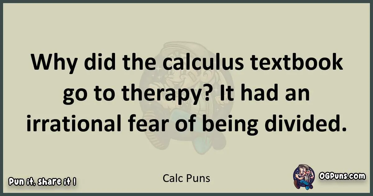 Calc puns text wordplay