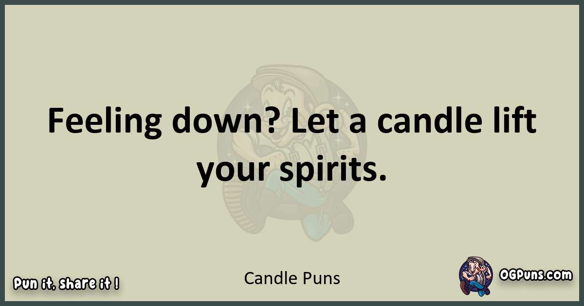 Candle puns text wordplay
