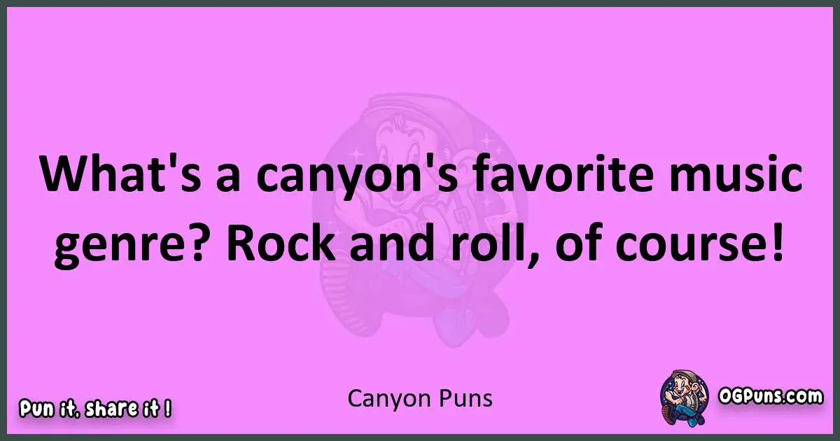 Canyon puns nice pun