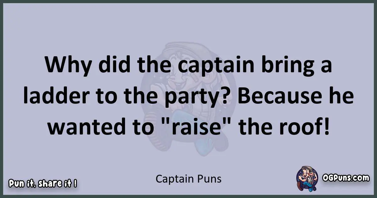 Textual pun with Captain puns