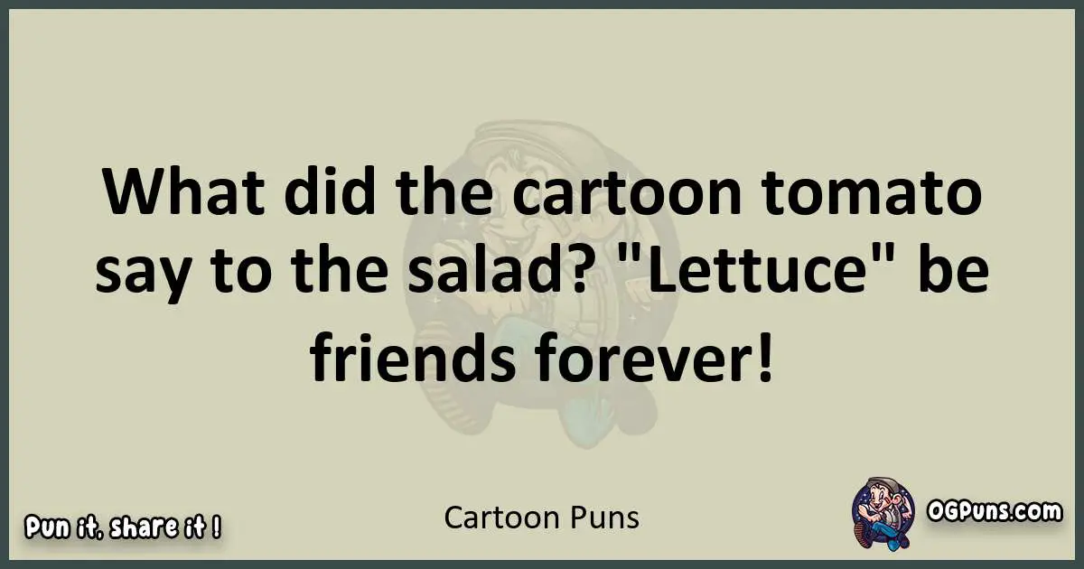 Cartoon puns text wordplay