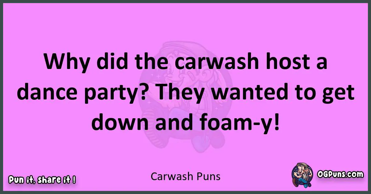 Carwash puns nice pun
