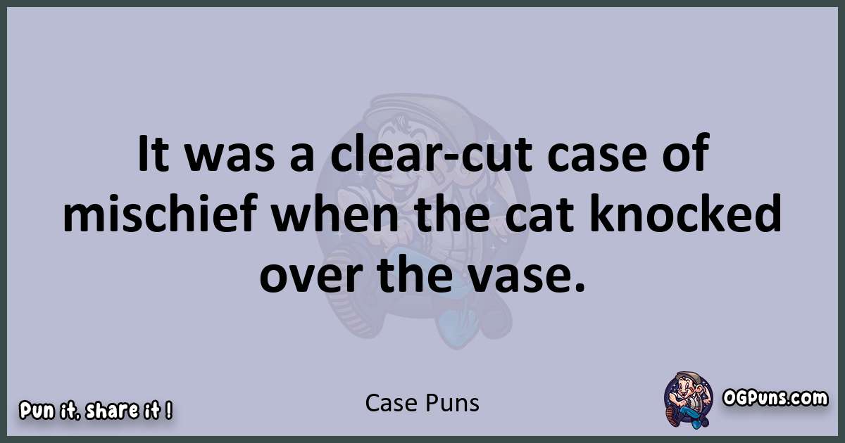 Textual pun with Case puns