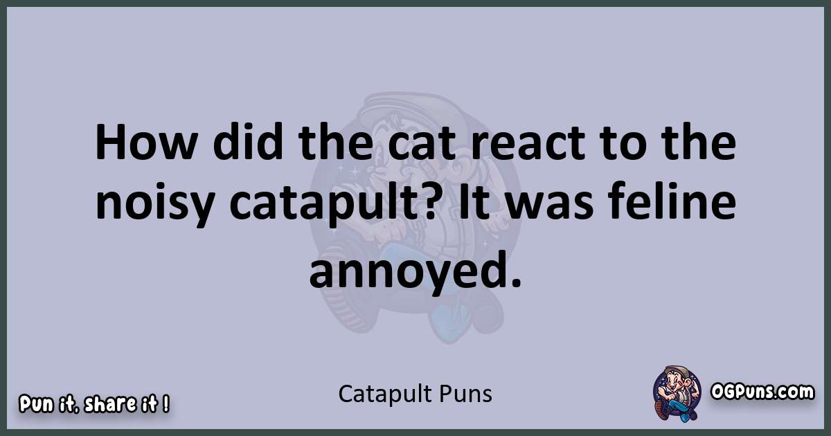 Textual pun with Catapult puns