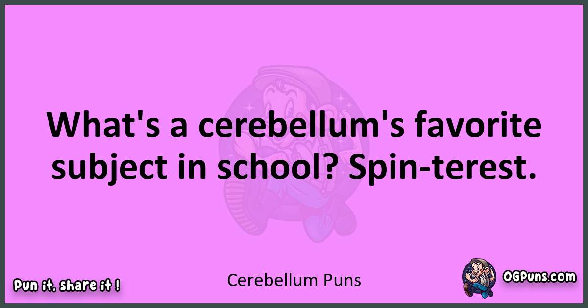 Cerebellum puns nice pun