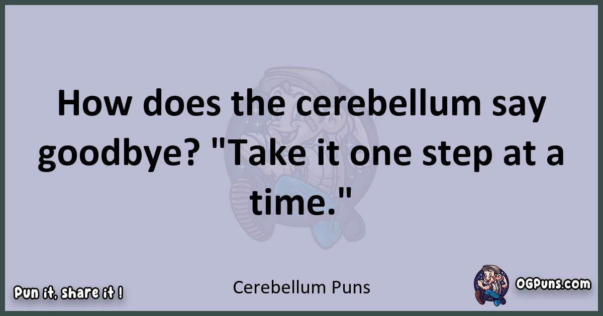 Textual pun with Cerebellum puns