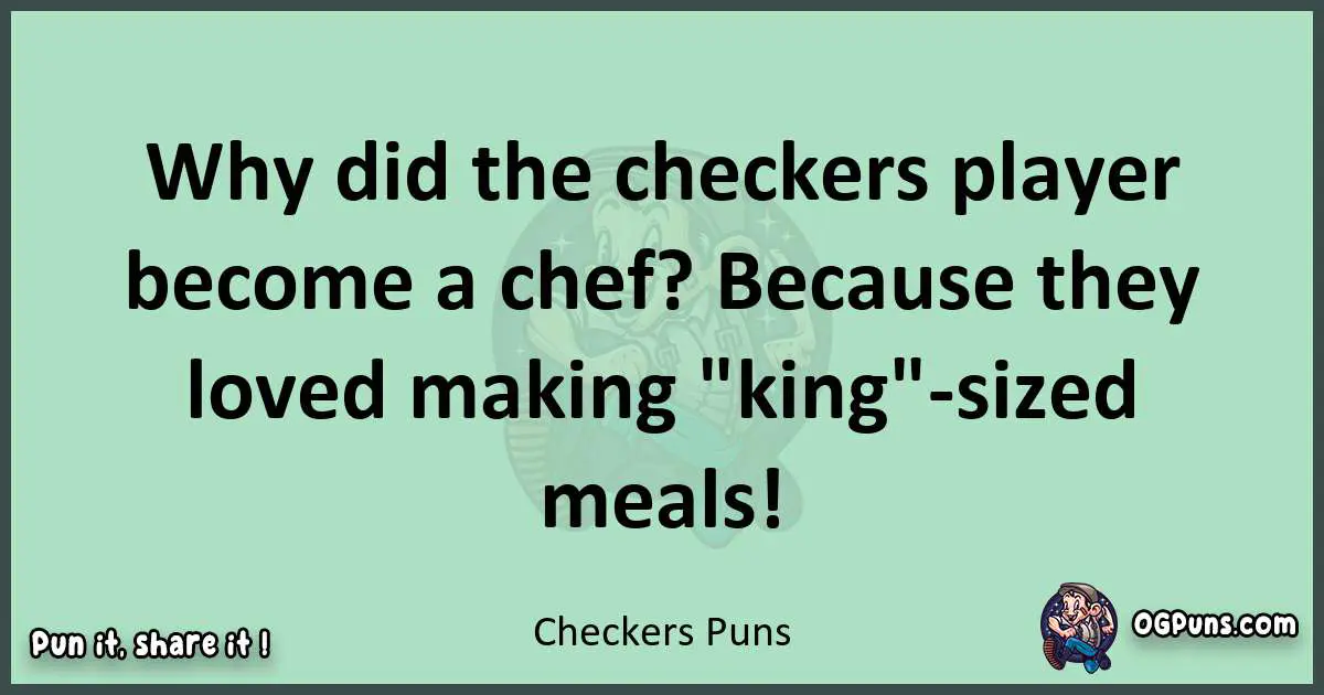 wordplay with Checkers puns