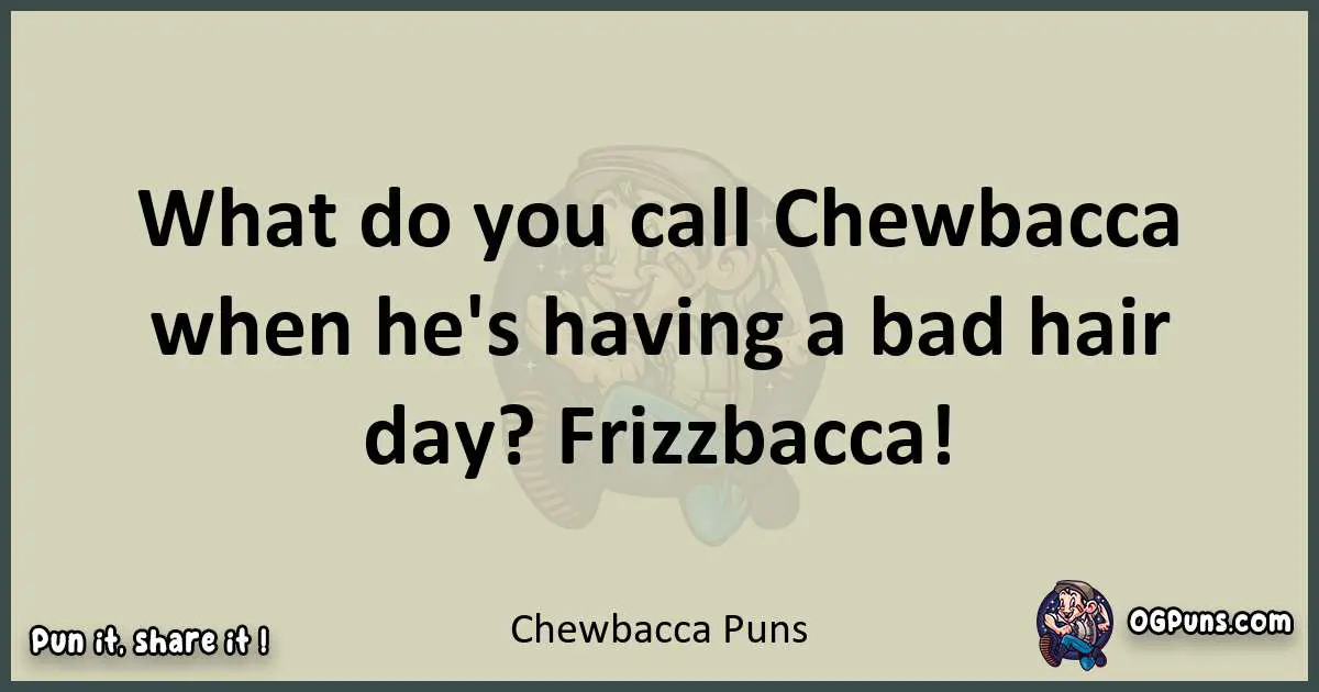 Chewbacca puns text wordplay