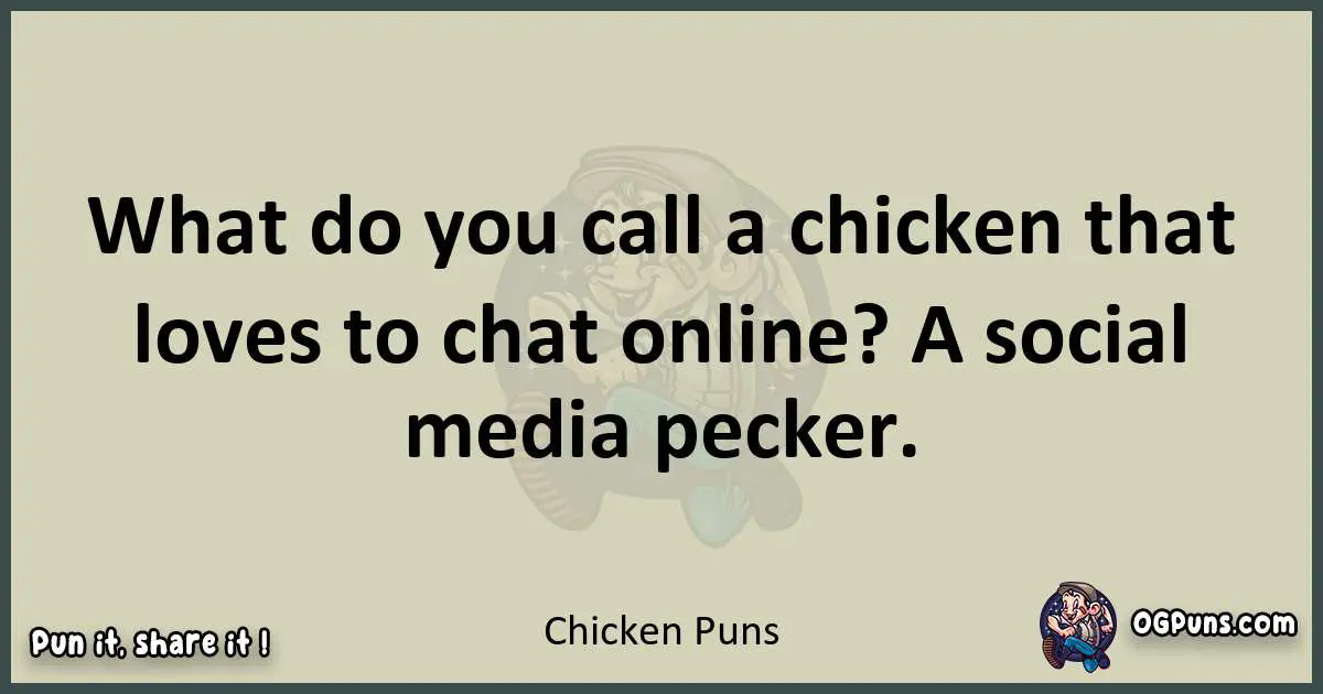 Chicken puns text wordplay
