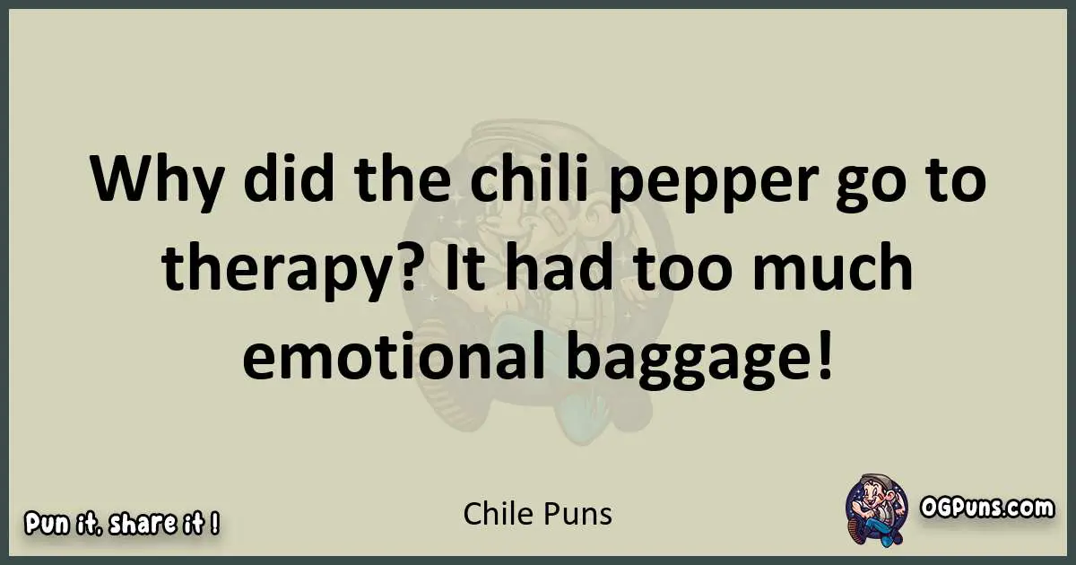 Chile puns text wordplay