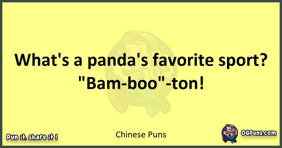 Chinese puns best worpdlay