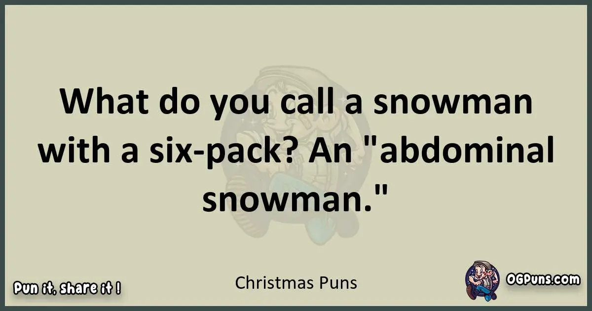 Christmas puns text wordplay