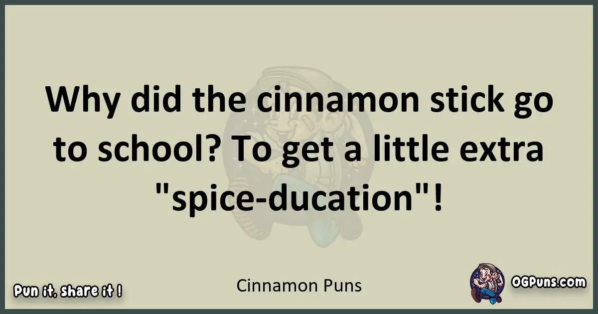 Cinnamon puns text wordplay
