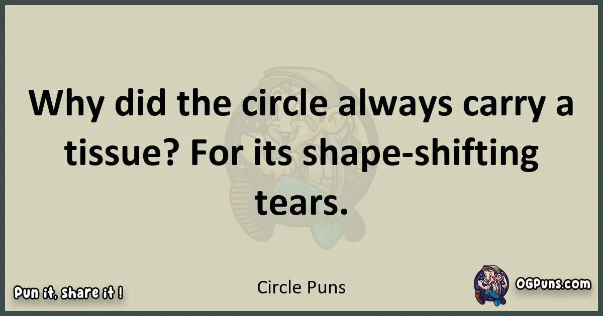 Circle puns text wordplay