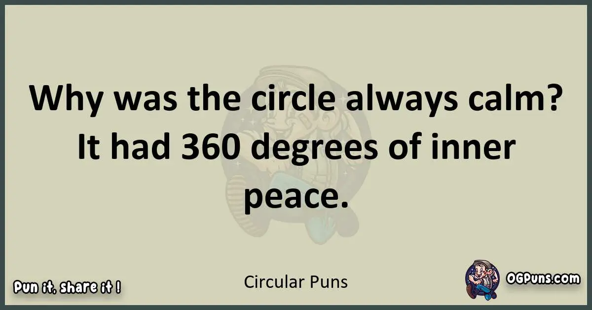 Circular puns text wordplay