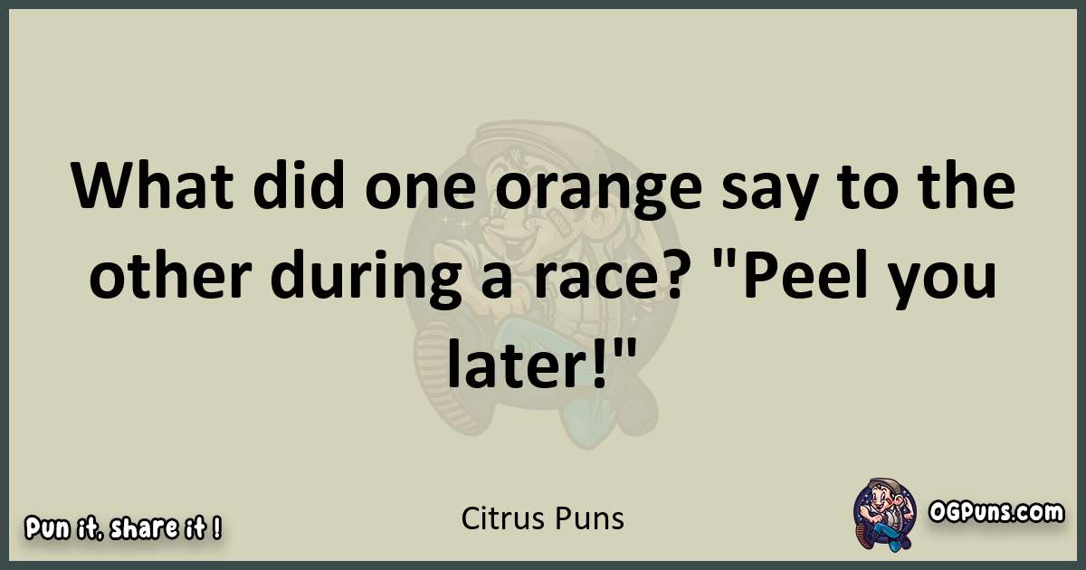 Citrus puns text wordplay