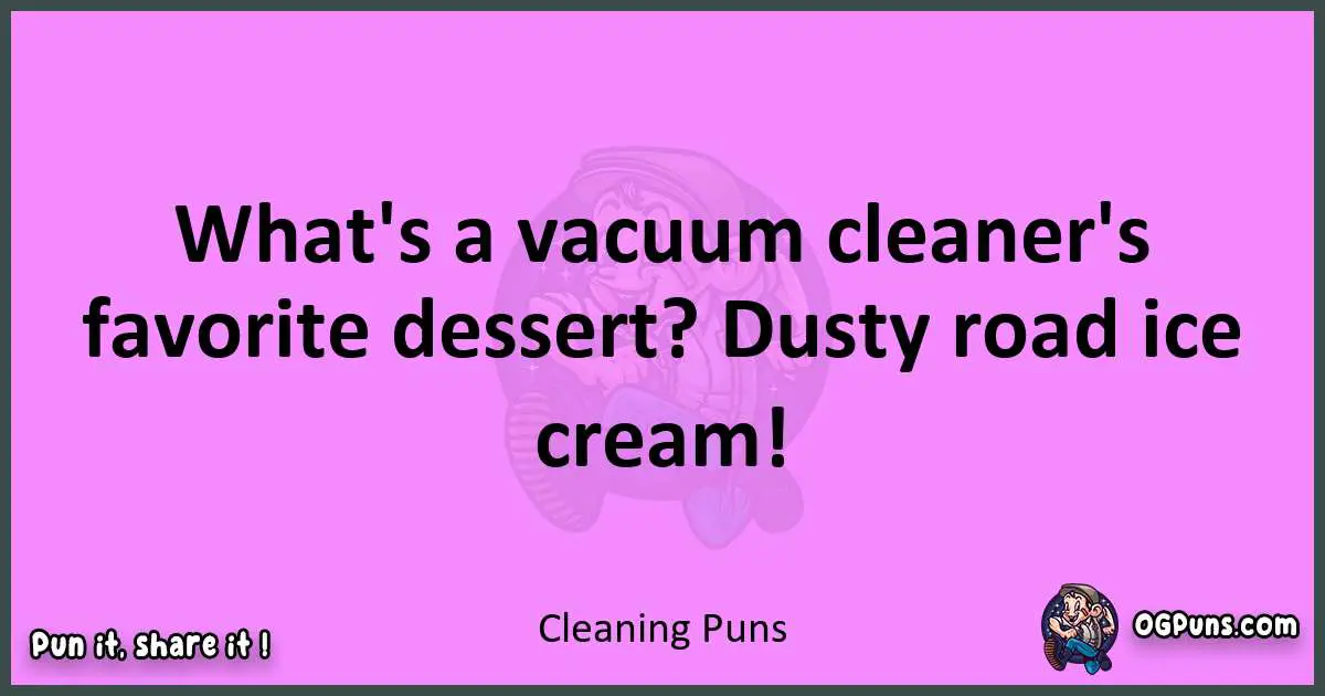 Cleaning puns nice pun