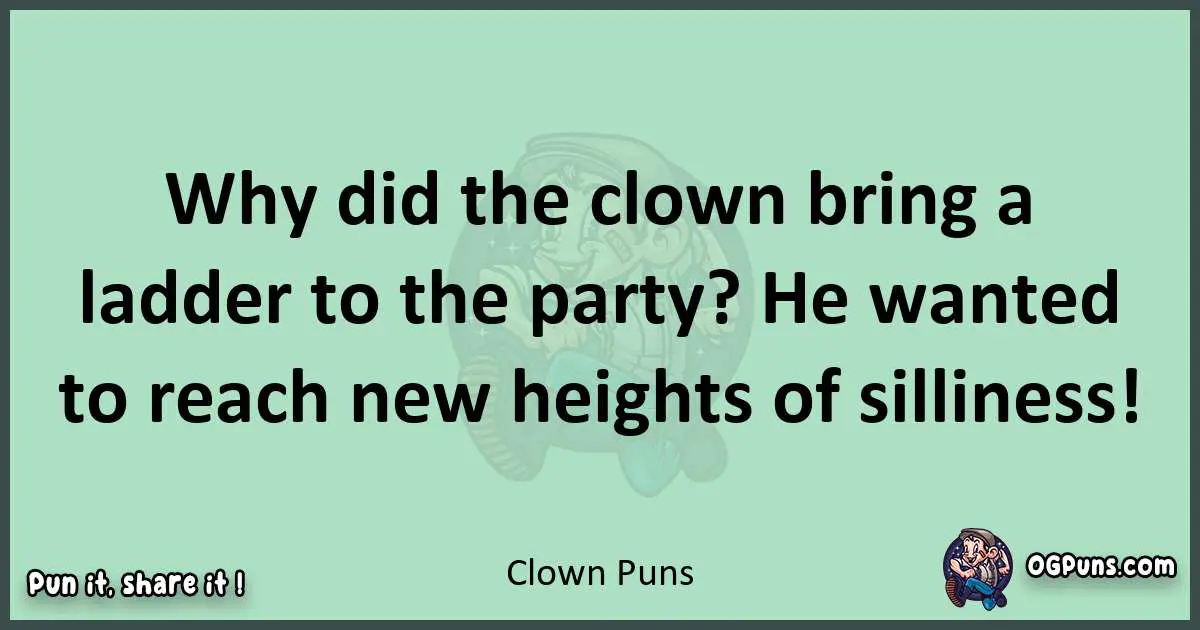 wordplay with Clown puns