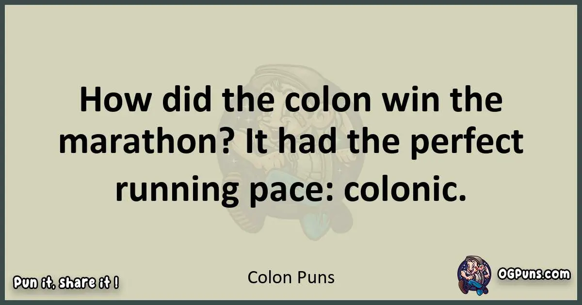 Colon puns text wordplay