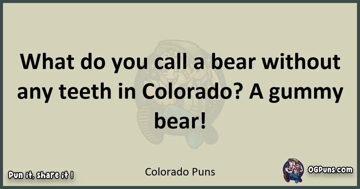 Colorado puns text wordplay