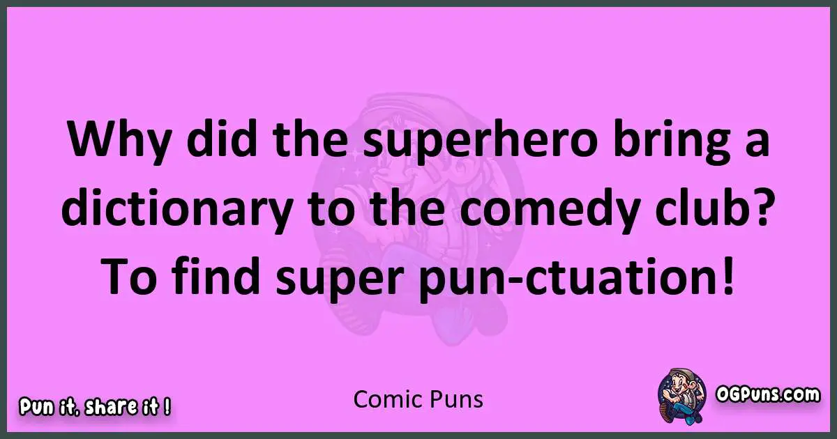 Comic puns nice pun