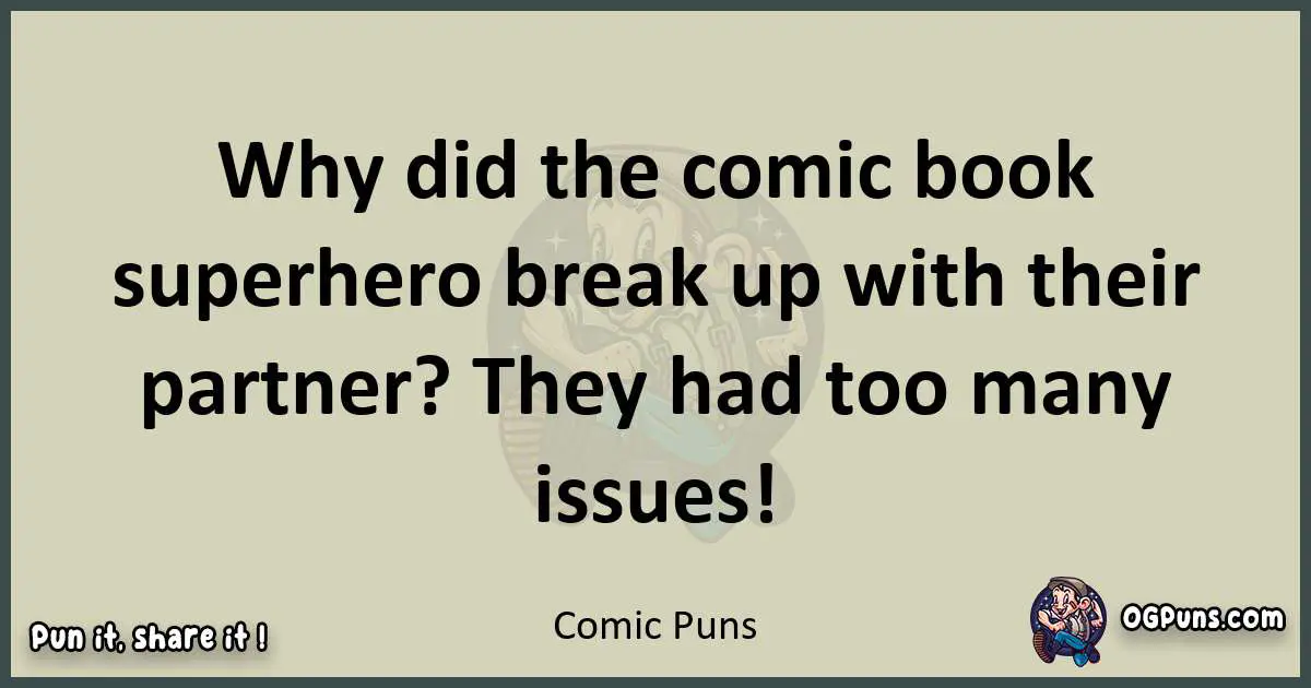 Comic puns text wordplay