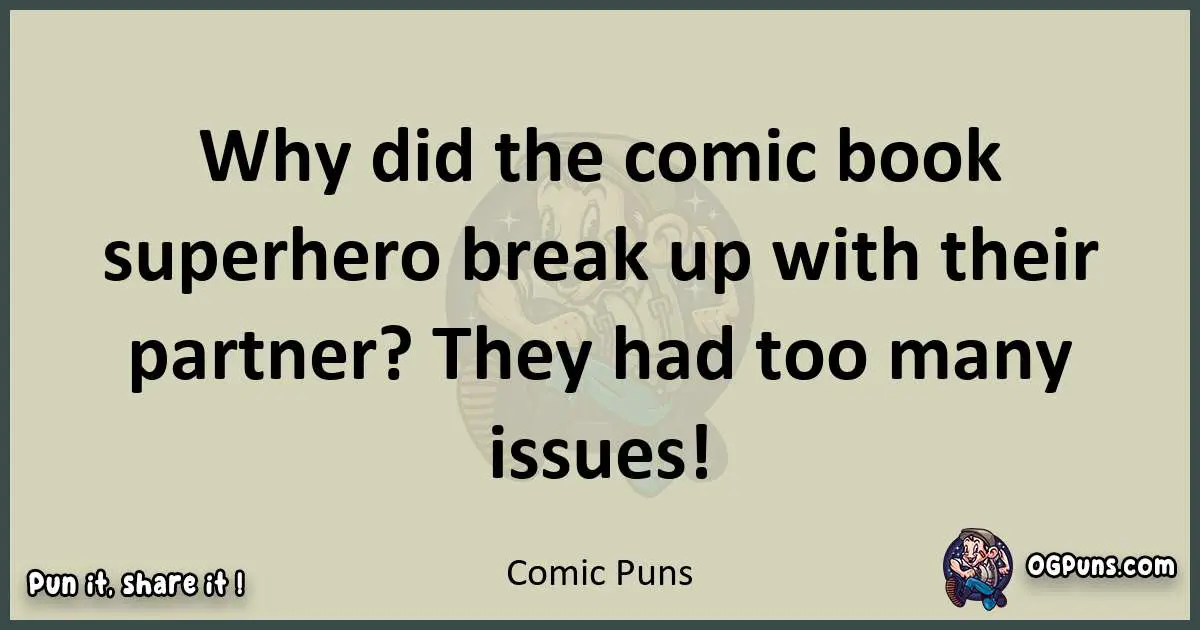 Comic puns text wordplay