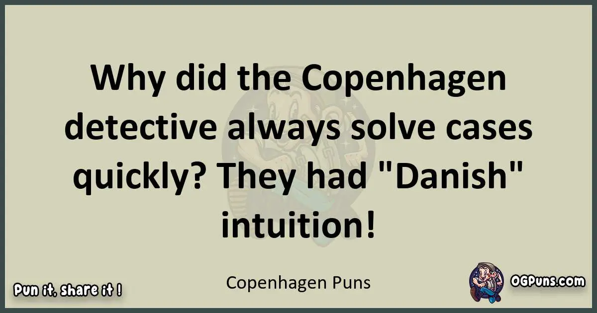Copenhagen puns text wordplay