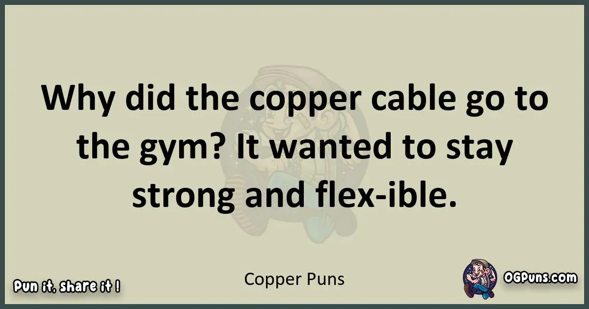 Copper puns text wordplay