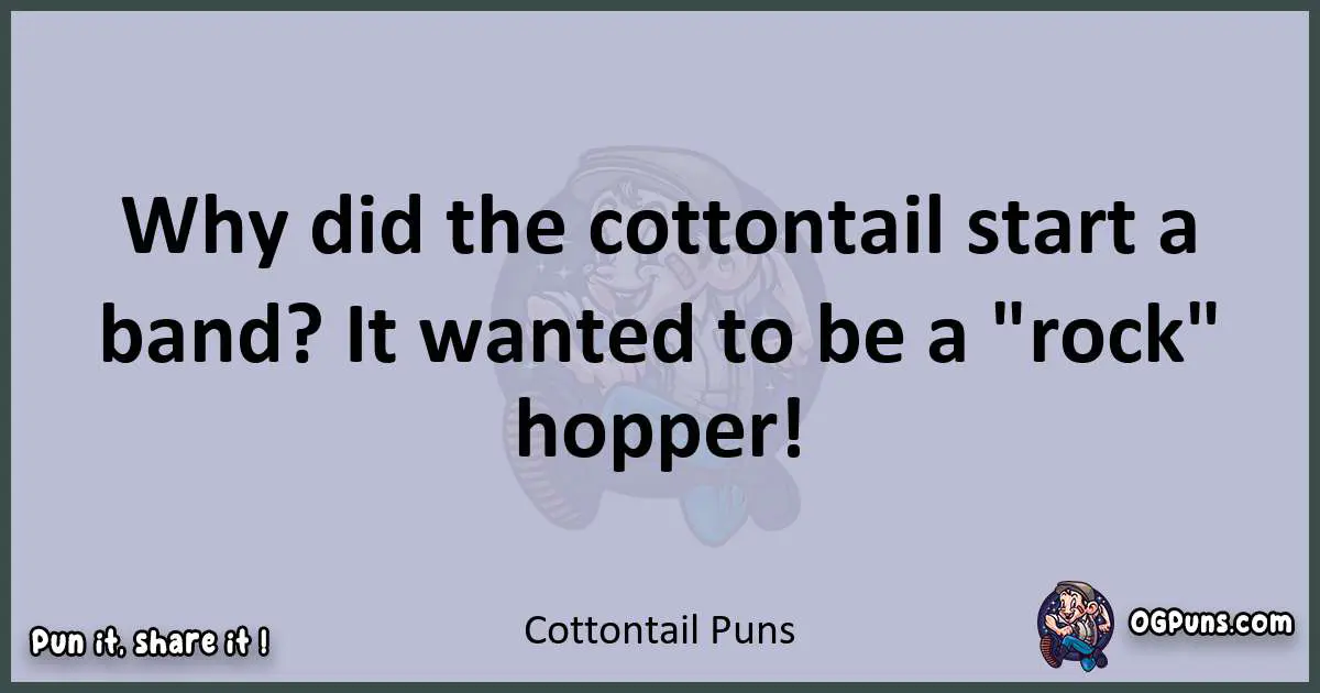 Textual pun with Cottontail puns