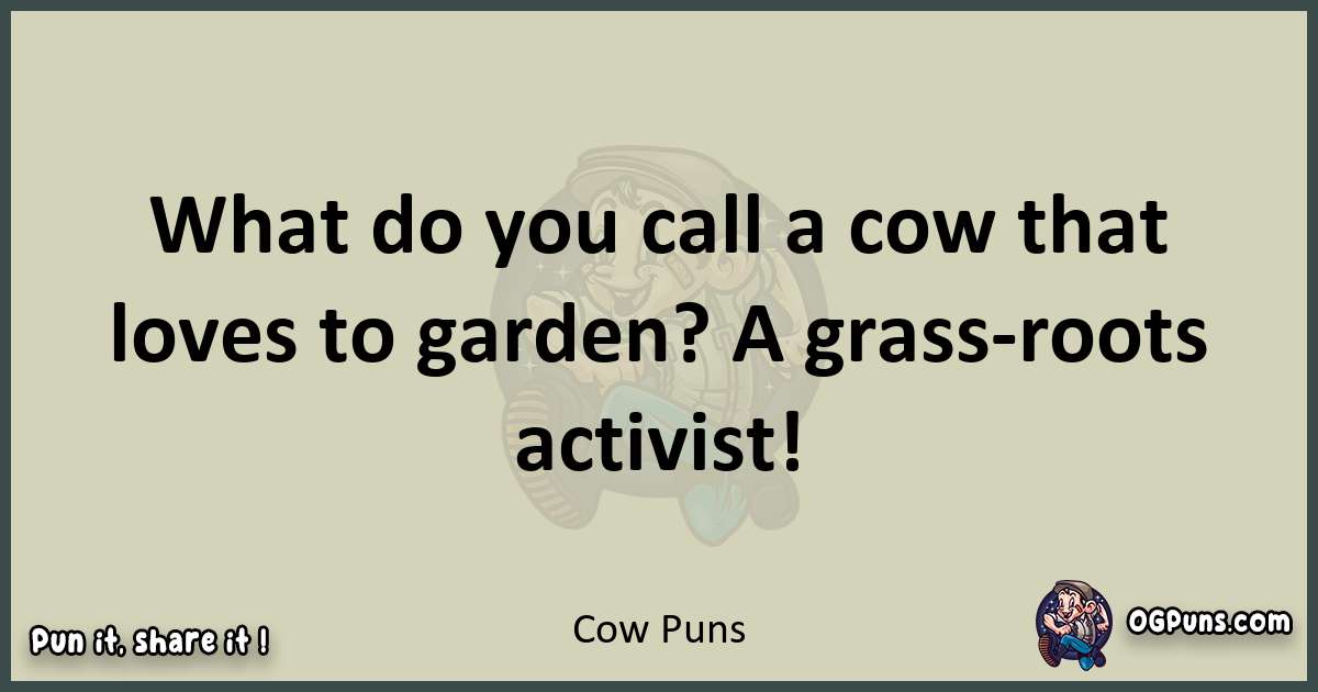 Cow puns text wordplay