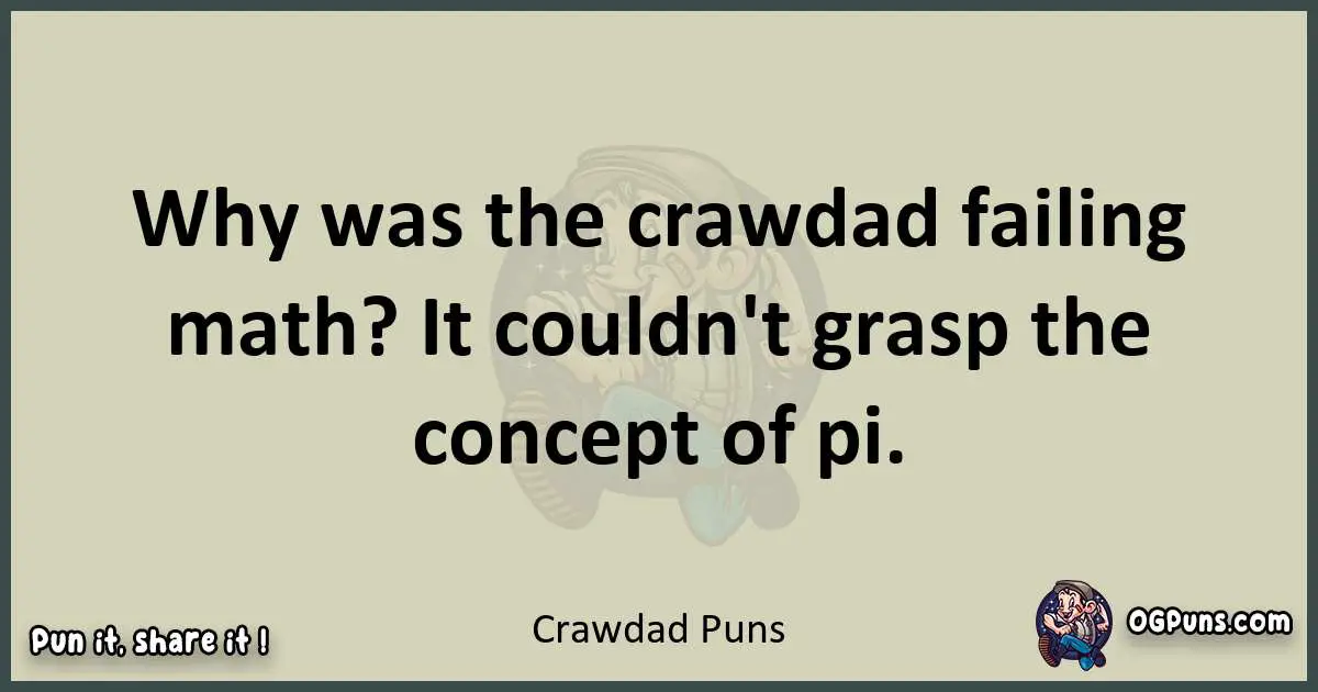 Crawdad puns text wordplay