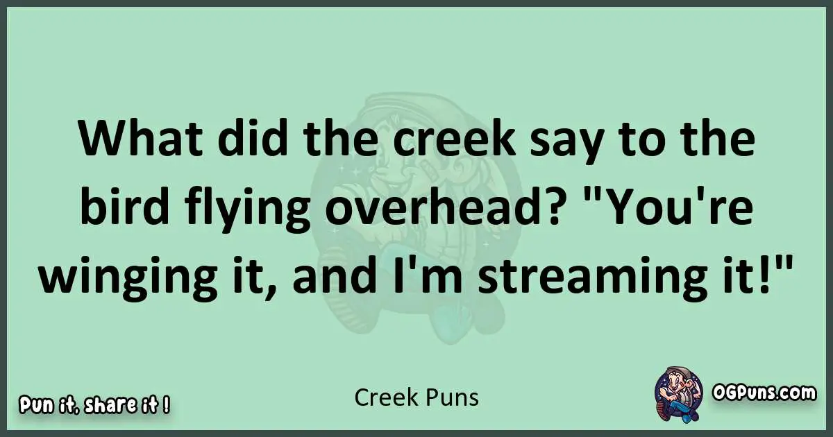 wordplay with Creek puns