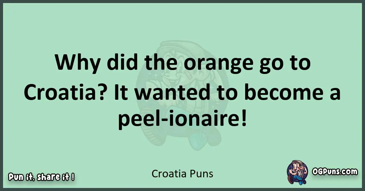 wordplay with Croatia puns