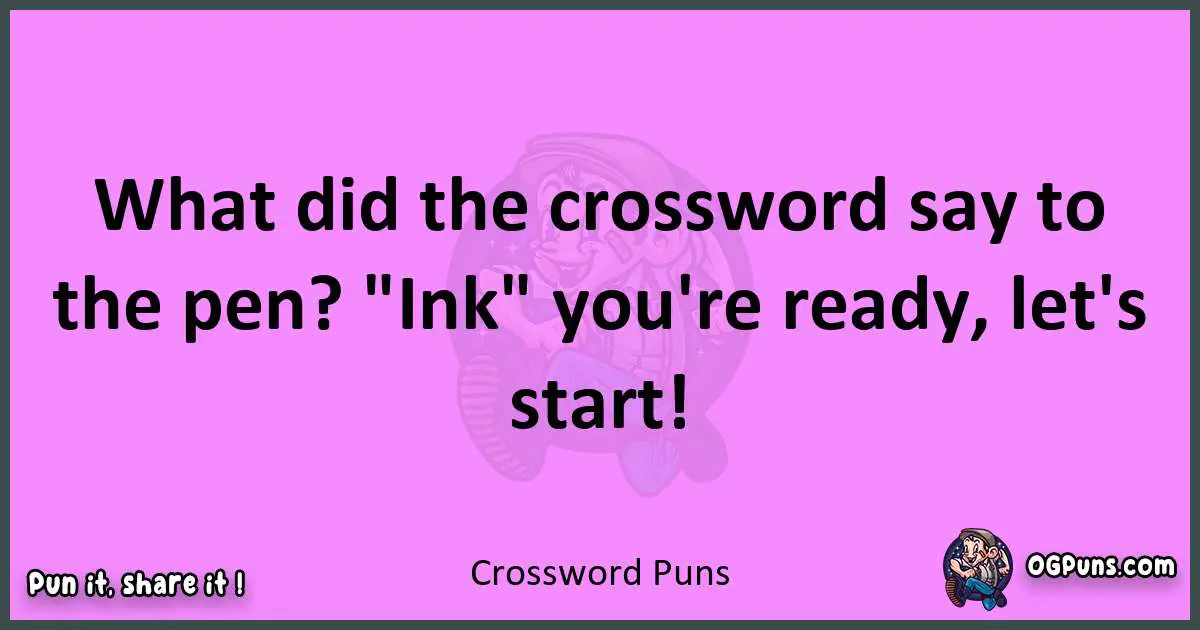 Crossword puns nice pun