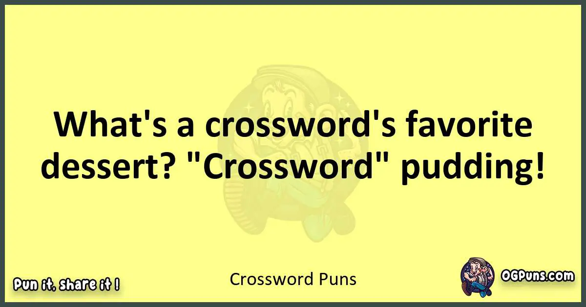 Crossword puns best worpdlay