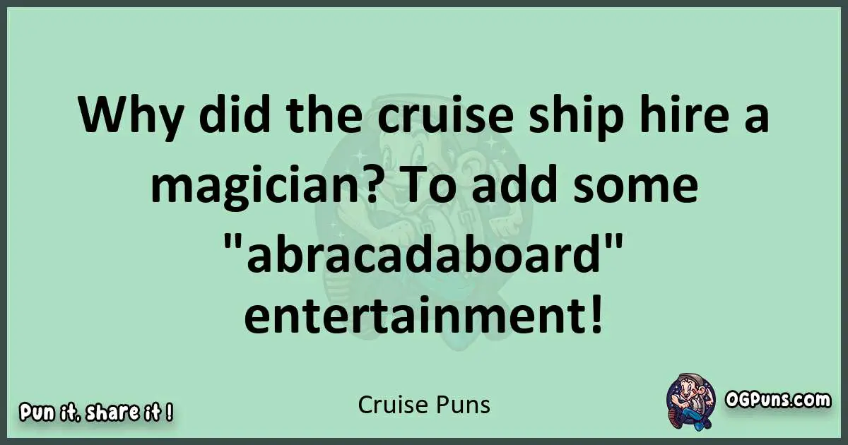 wordplay with Cruise puns